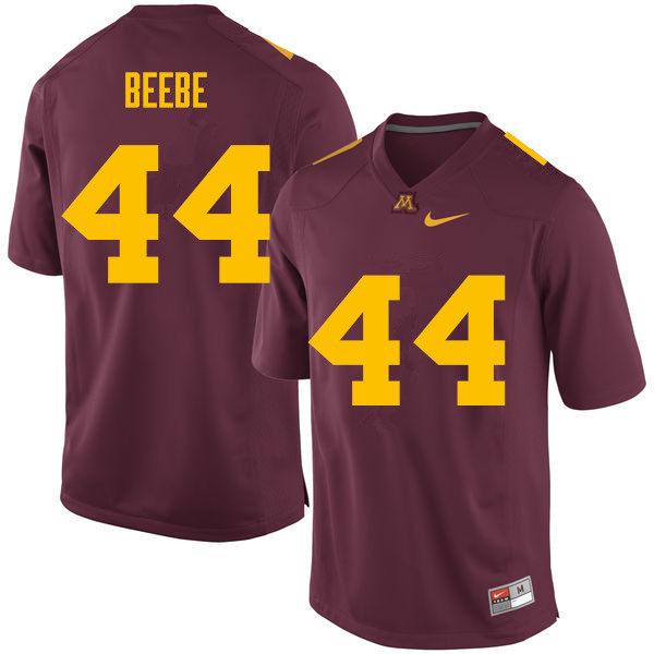 Men #44 Colton Beebe Minnesota Golden Gophers College Football Jerseys Sale-Maroon